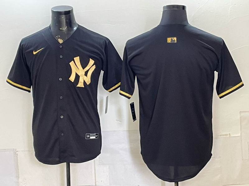 Men 2026 New York Yankees blank black Nike MLB Jersey 08040012->new york yankees->MLB Jersey